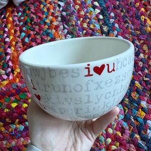 I LOVE YOU VALENTINE’S 2010 CEREAL BOWL